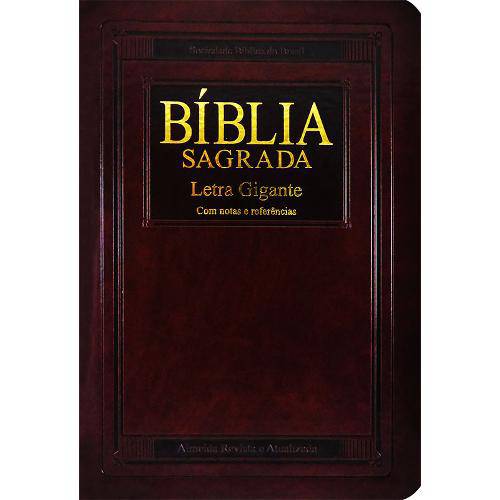 Bíblia Sagrada | Ra | Notas e Referências | Média | Marrom Nobre | Luxo | Índice