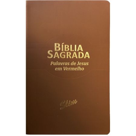 Bíblia Sagrada Slim RC Marrom