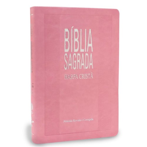 Bíblia Slim Harpa GD Luxo Rosa