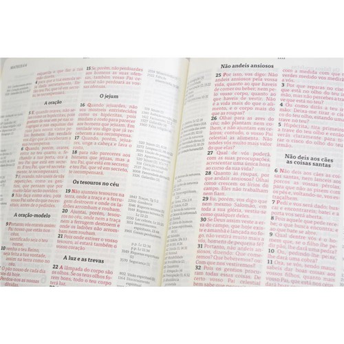 Bíblia Thompson Grande com Letra Grande - Marrom e Caramelo