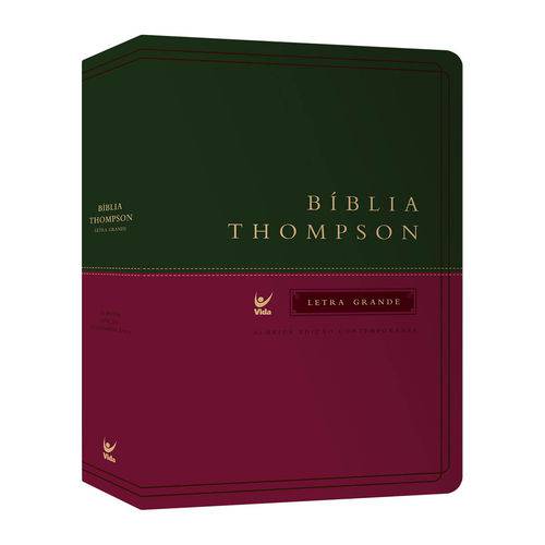 Bíblia Thompson - Letra Grande - Capa Verde e Vinho