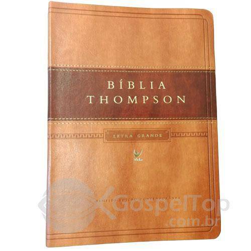 Bíblia Thompson - Letra Grande - Marrom Claro e Escuro