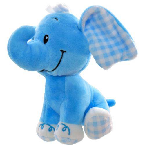 Bicho de Pelúcia Elefante com Chocalho Infantil Unik Toys