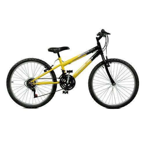 Bicicleta 24 Ciclone Plus 21 Marchas - Master Bike - Amarelo com Preto