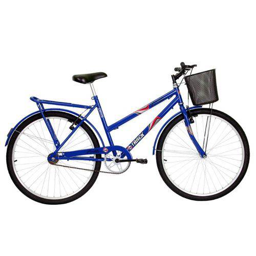 Bicicleta Adulto Aro 26 Practise Utilitária com Cestão Aramado Azul Track