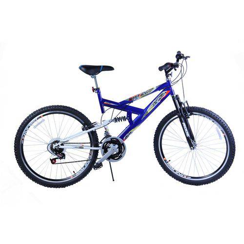 Bicicleta Aro 20 M. Full Susp Max 220 18v Azul C/Preto Dalannio Bike