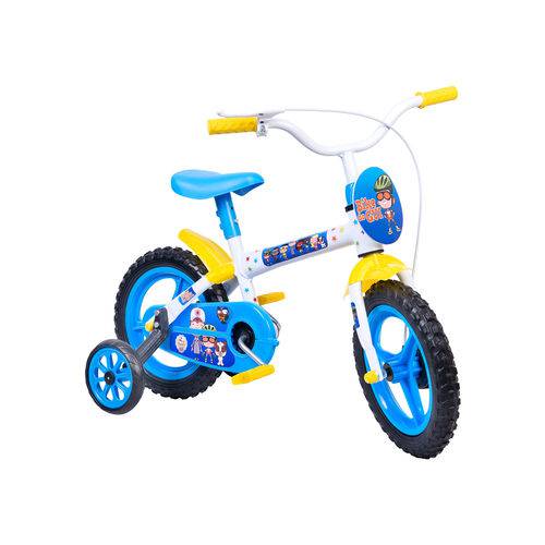 Bicicleta Aro 12 Clubinho Salva Vidas Azul e Branco Styll Baby