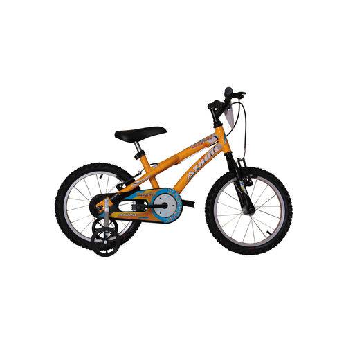 Bicicleta Aro 16 Baby Boy Amarela Athor Bike