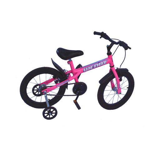 Bicicleta Aro 16 Xt Fem Wendy Cor Especial-pink Neon-acessorio Preto