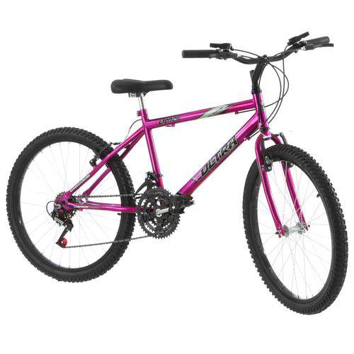 Bicicleta Aro 24 18 Marchas Pink Chrome Line Pro Tork Ultra