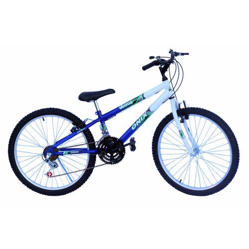 Bicicleta Aro 24 Masc 18M Azul/bran Convencionala