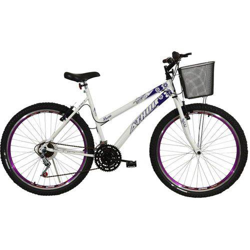 Bicicleta Aro 26 18Mmusa Branco e Violeta Athor