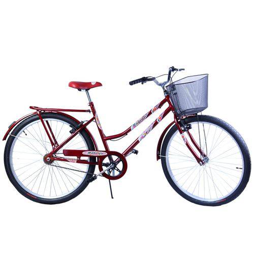 Bicicleta Aro 26 Feminina VB Malaga Vermelha