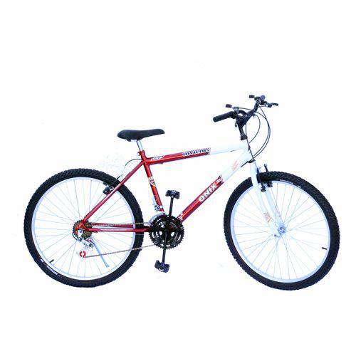 Bicicleta Aro 26 Onix Masc 18m Mtb Convencional Cor Vermelho