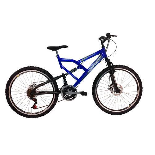 Bicicleta Aro 26" 21v Status Full (Freio a Disco) - Azul