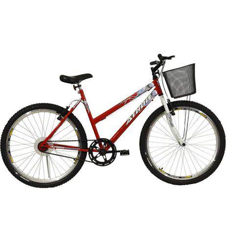 Bicicleta Aro 26" Sem Macha Model Vermelha Athor