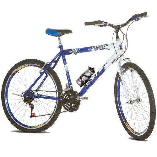 Bicicleta Aro 26 Sport Bike Pointer com Marchas Azul e Branca