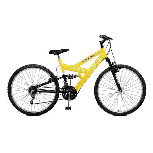 Bicicleta Aro 26 Style 21 Marchas Kanguru - Master Bike - Amarelo com Preto