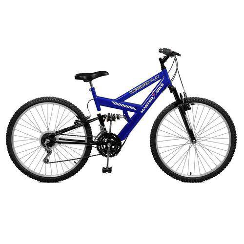 Bicicleta Aro 26 Style 21 Marchas Kanguru - Master Bike - Azul com Preto