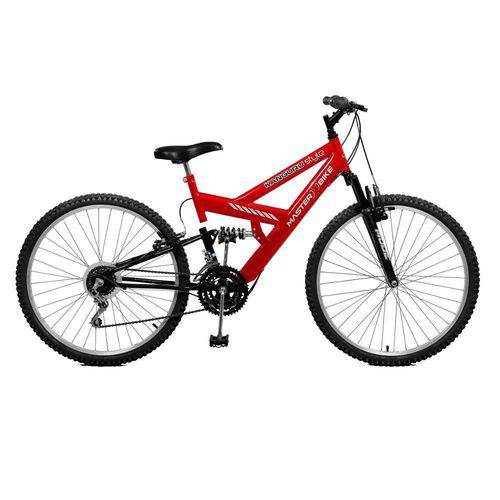 Bicicleta Aro 26 Style 21 Marchas Kanguru - Master Bike - Vermelho com Preto