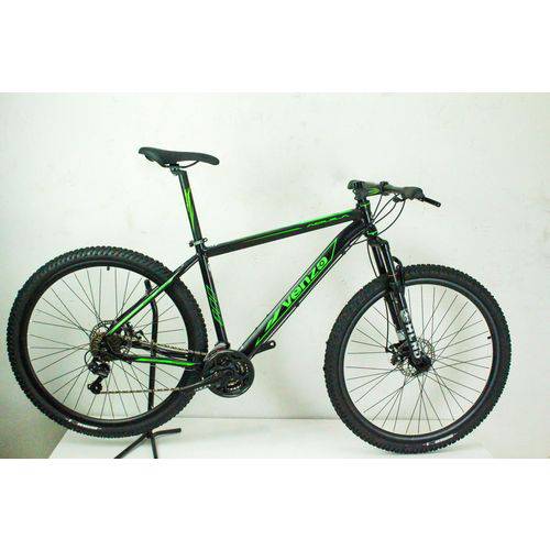 Bicicleta Aro 29 Venzo Kit Acera 21v Mecânico Preta e Verde