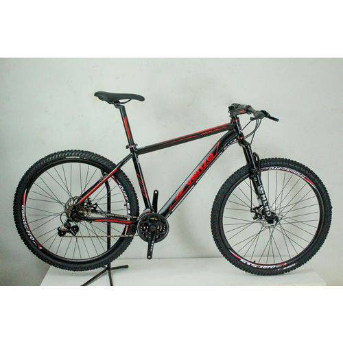 Bicicleta Aro 29 Venzo Kit Acera 21v Mecânico Preta e Vermelha