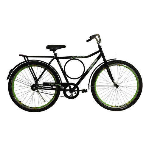Bicicleta Athor Aro 26 Executiva Freio Contra Pedal Preta C/ Aero Verde