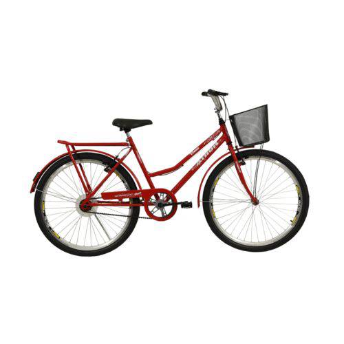 Bicicleta Athor Aro 26 Venus Freio V-brake C/ Cestão Vermelha