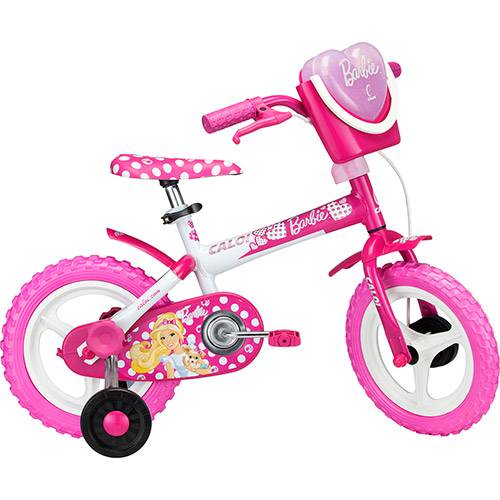 Bicicleta Caloi Barbie Aro 12 Rosa