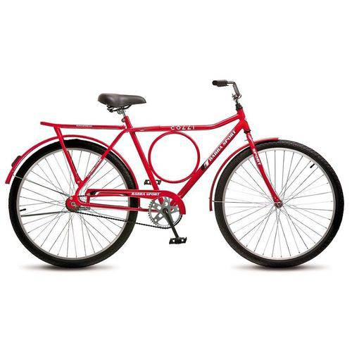 Bicicleta Colli Barra Sport Vermelho Aro 26 Freio Contra Pedal