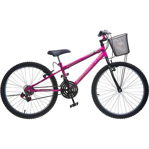 Bicicleta Colli Bike Allegra City Aro 24 Pink 18 Marchas