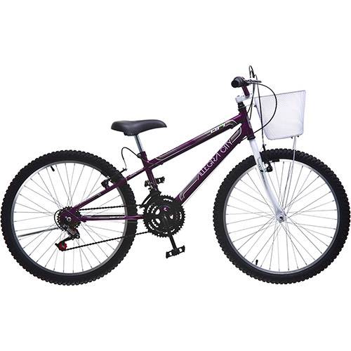 Bicicleta Colli Bike Allegra City Aro 24 Violeta 18 Marchas
