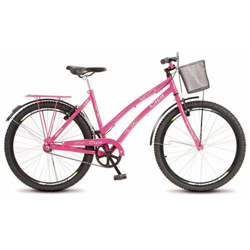 Bicicleta Colli Ciça Rosa Sem Marcha Aro 26 Freio V-Break