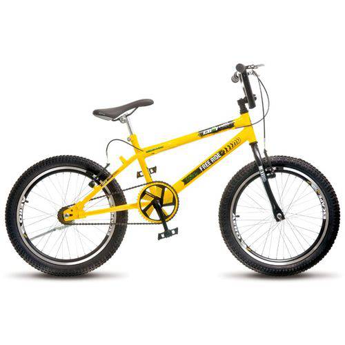 Bicicleta Colli Cross Ride Extreme Aro 20 36 Raios Guidão Trilhão Amarelo