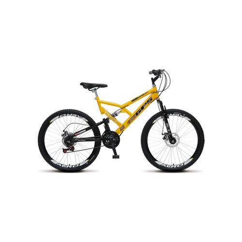 Bicicleta Colli Gps Full Suspension Aro 26 Amarelo