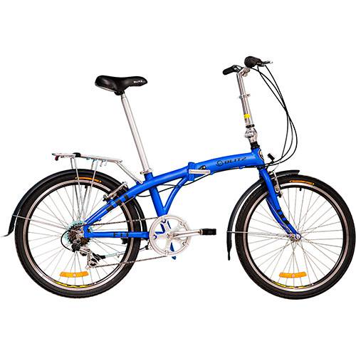 Bicicleta Dobrável Blitz Fit 24 6 Marchas - Azul