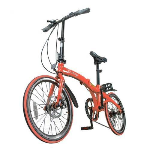 Bicicleta Dobravel Vermelha Pliage Twodogs