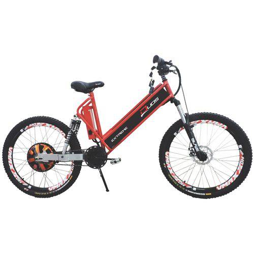 Bicicleta Elétrica 800w Aro 26 Full Suspention Extreme Vermelha