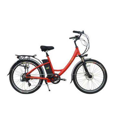 Bicicleta Elétrica Biobike, Quadro em Alumínio, Modelo STYLE-VERMELHA