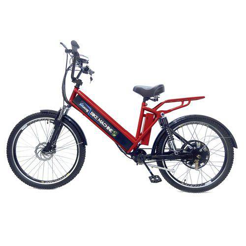 Bicicleta Elétrica Machine Motors New Premium 800W 48V Vermelho/Preto