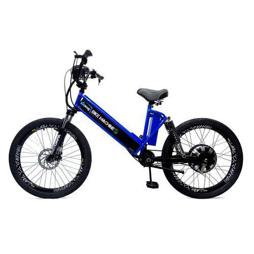 Bicicleta Elétrica Premium 800w 48v Azul/preto