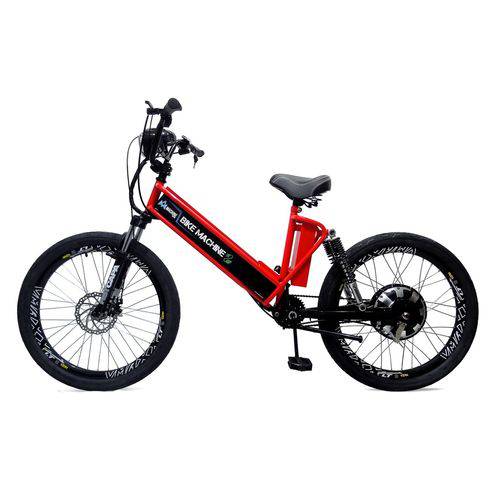 Bicicleta Elétrica Premium 800w 48v Vermelho/preto