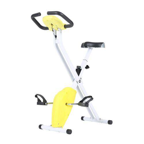 Bicicleta Ergométrica Dobrável Konnen Fitness X-Bike Branco/Amarelo