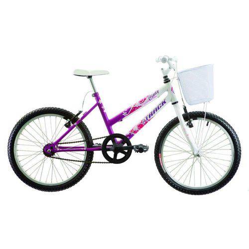 Bicicleta Feminina Cindy com Cesta Aro 20 Rosa Track Bikes