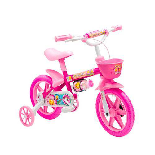 Bicicleta Feminina Nathor Flower Aro 12 Pink 229