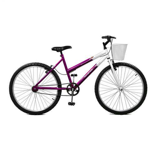 Bicicleta Feminina Serena Aro 26 Violeta E Branco Master Bike