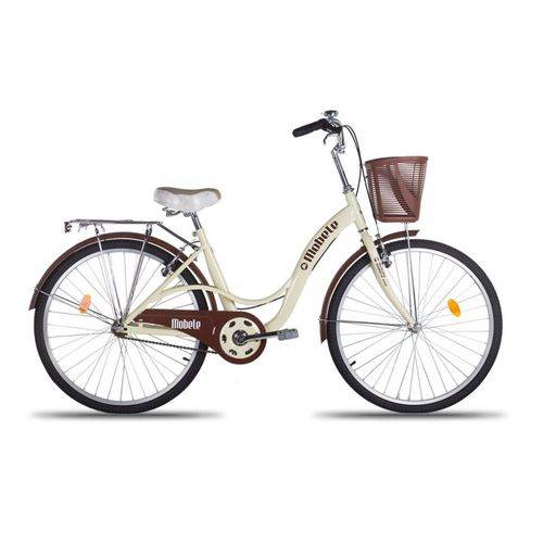 Bicicleta Feminina Vintage Retrô Infanto-Juvenil Mimi Bege