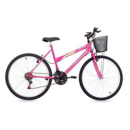 Bicicleta Free Action Donna Aro 26 com Cesta Rosa Barbie - Status Bike