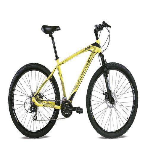 Bicicleta Freeride Aro 29 Freio a Disco 21 Velocidades Câmbios Shimano Amarelo Neon - Viking