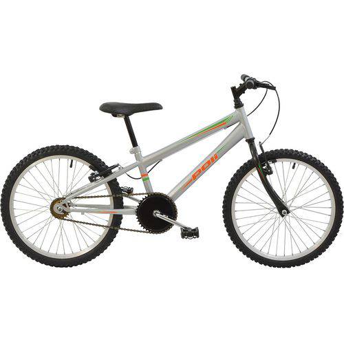 Bicicleta Infantil Aro 20 Mtb Polimet Prata
